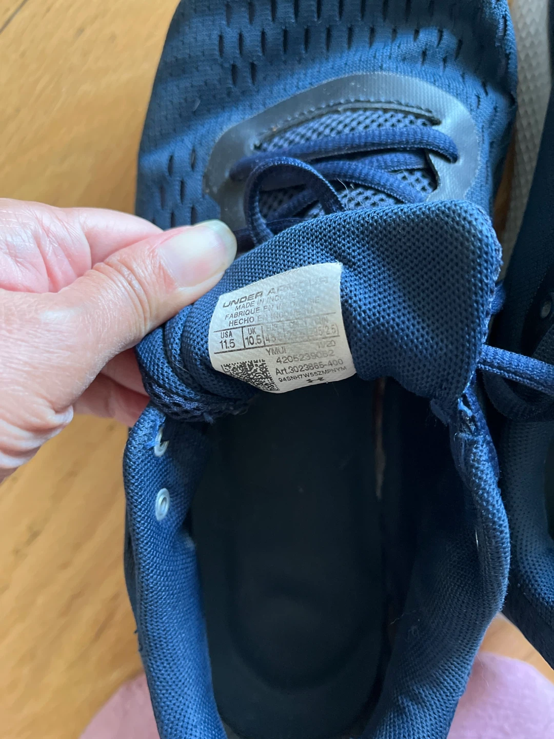Under Armour Charged Pursuit Navy Blue Running Shoes - photo 3