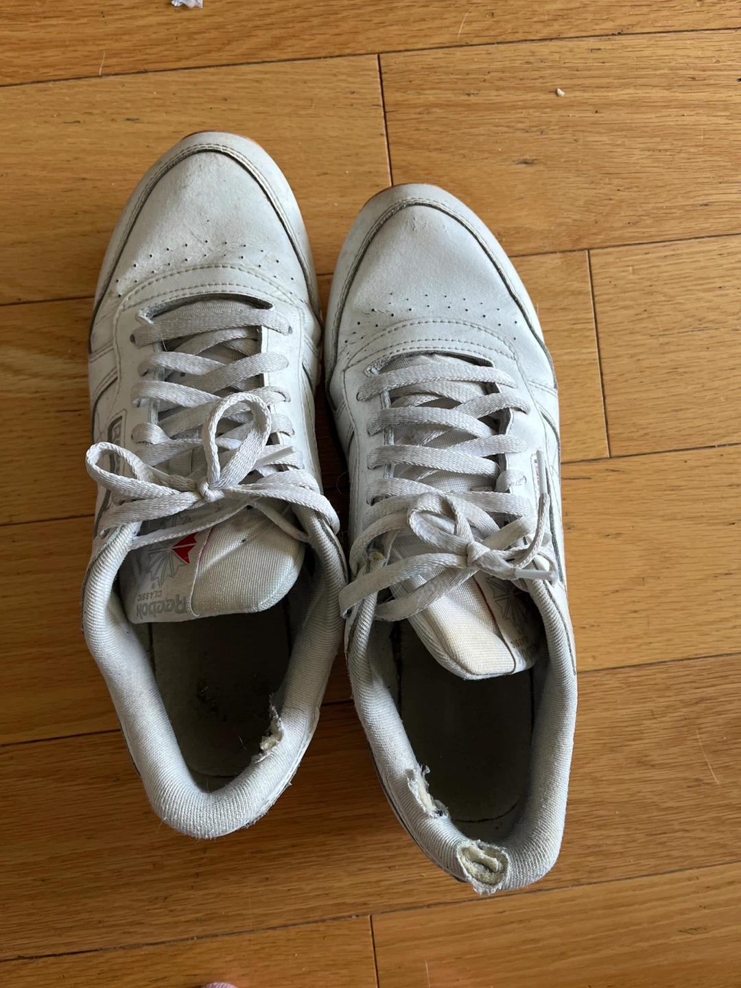 Reebok Classic  men Leather Sneakers White size 11