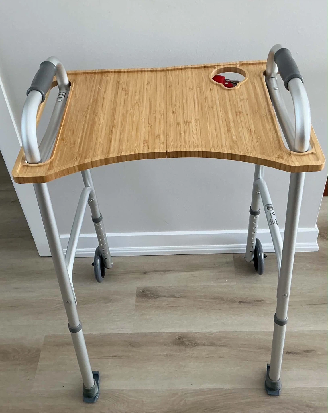 Drive Medical Walker with Bamboo Tray