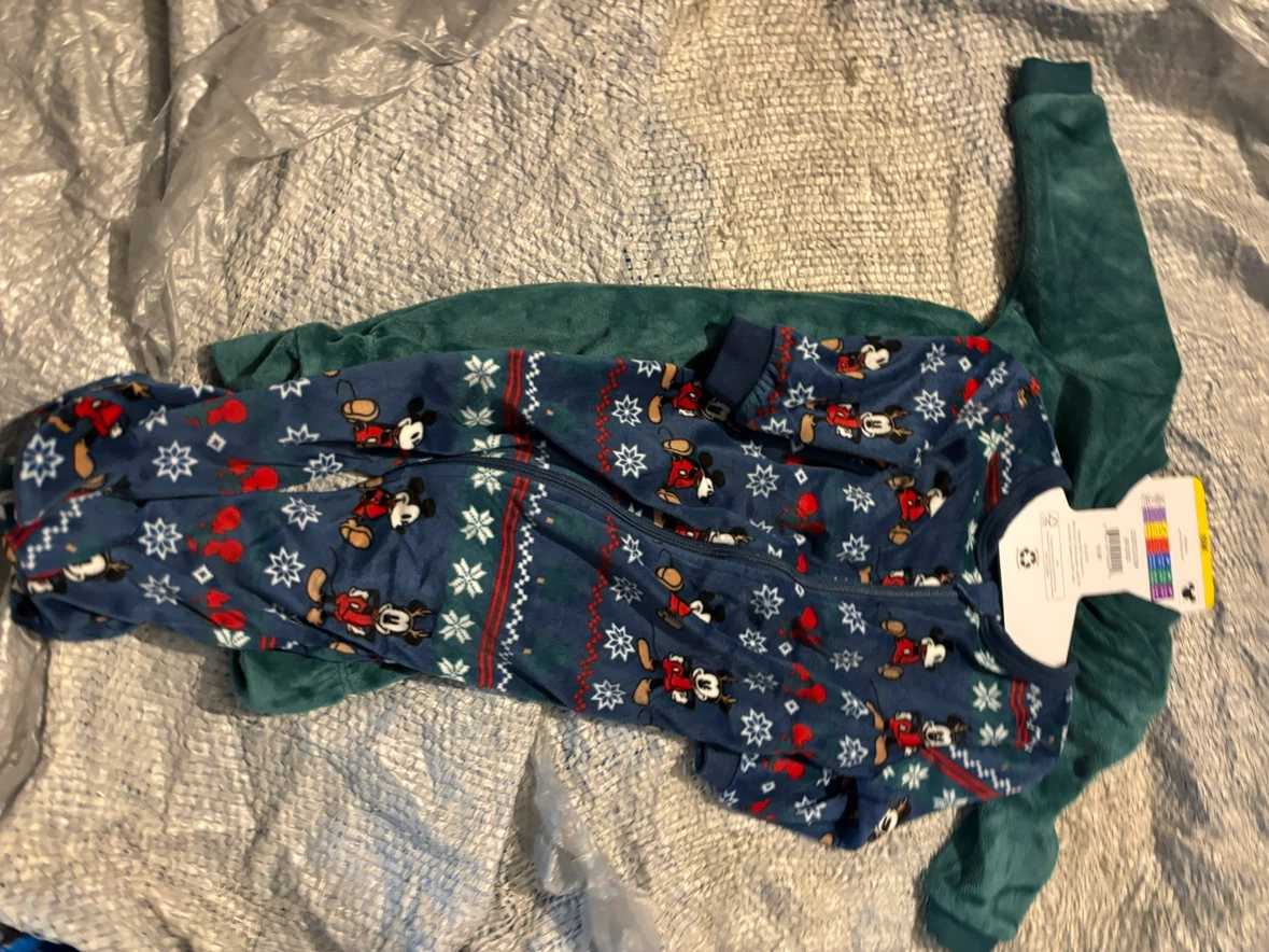 NWOT 2pc Disney Mickey Mouse Baby Sleeper Set - photo 2