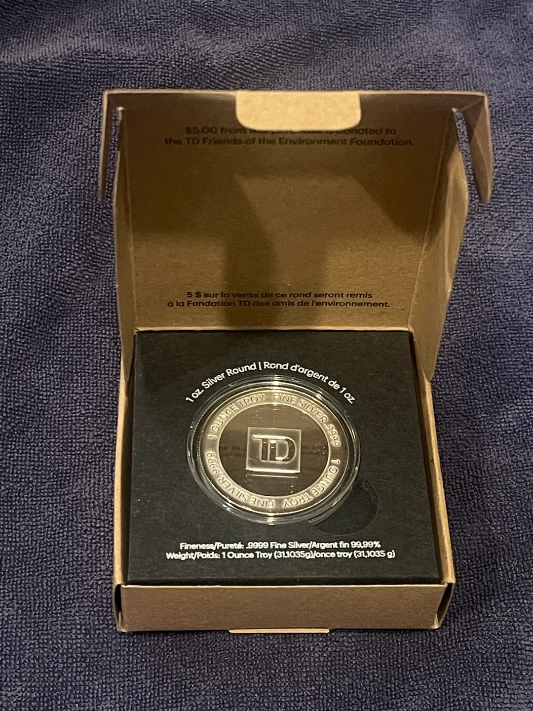 2018 TD Northern Lights 1oz 9999 Fine Silver Round - photo 2