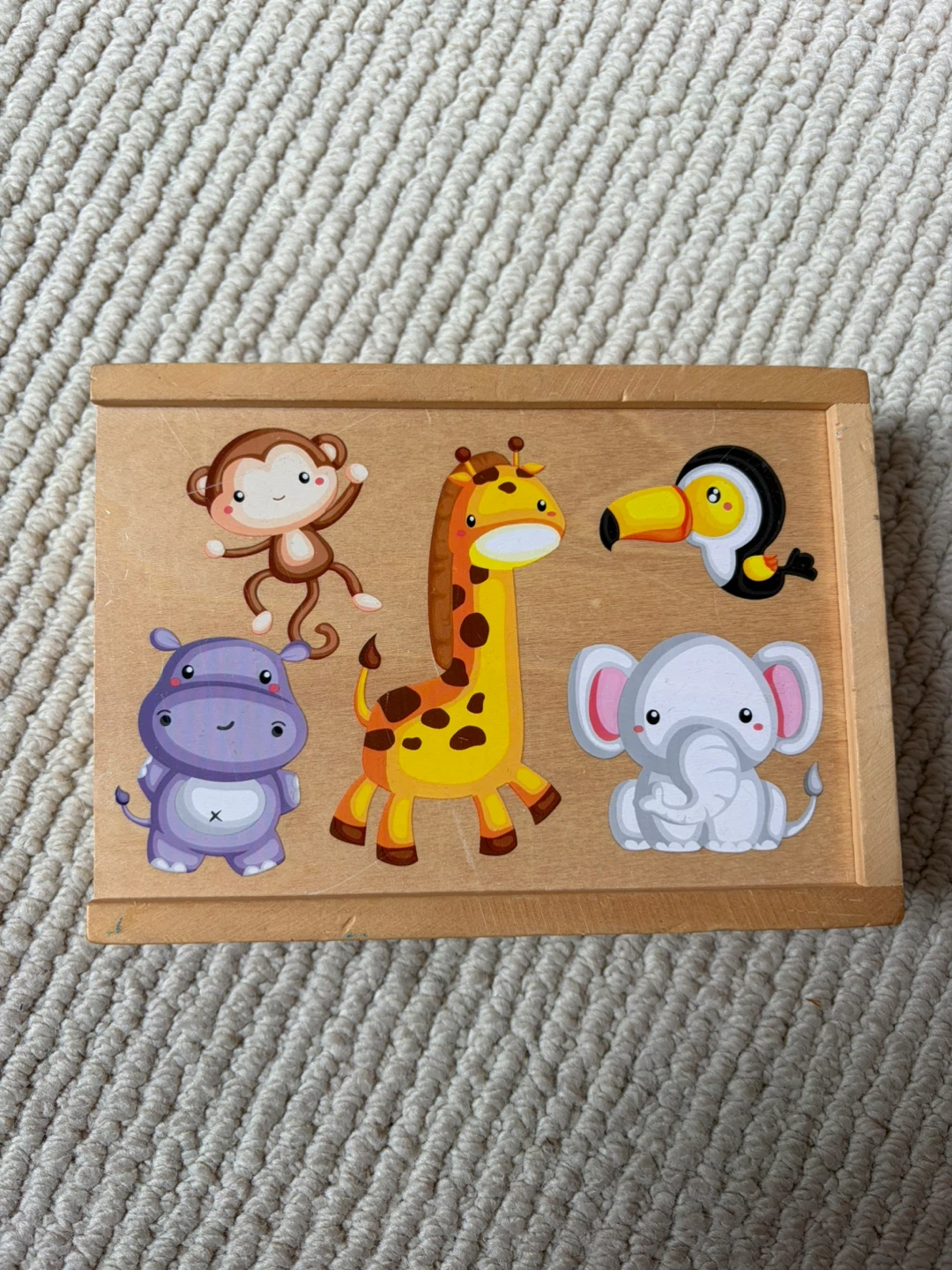 Wooden Animal Matching Game