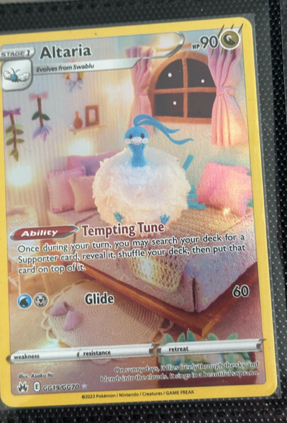 Altaria Pokémon Trading Card GG19/GG70