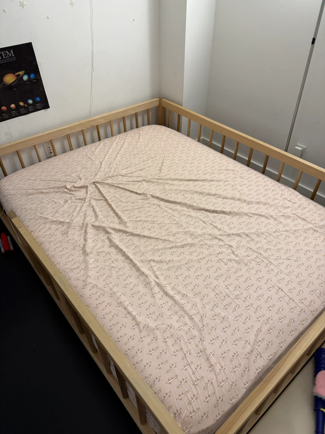 Montessori Wooden toddler bed frame and mattress - photo 3