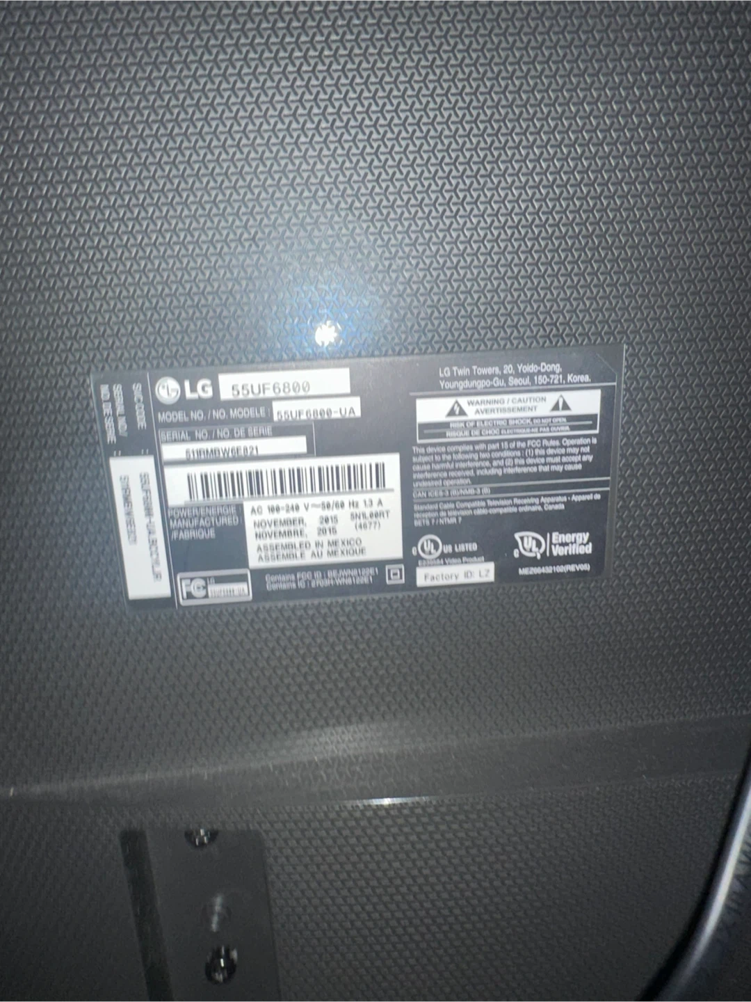 LG 55-inch 55UF6800 Smart 4K LED Smart TV - photo 2