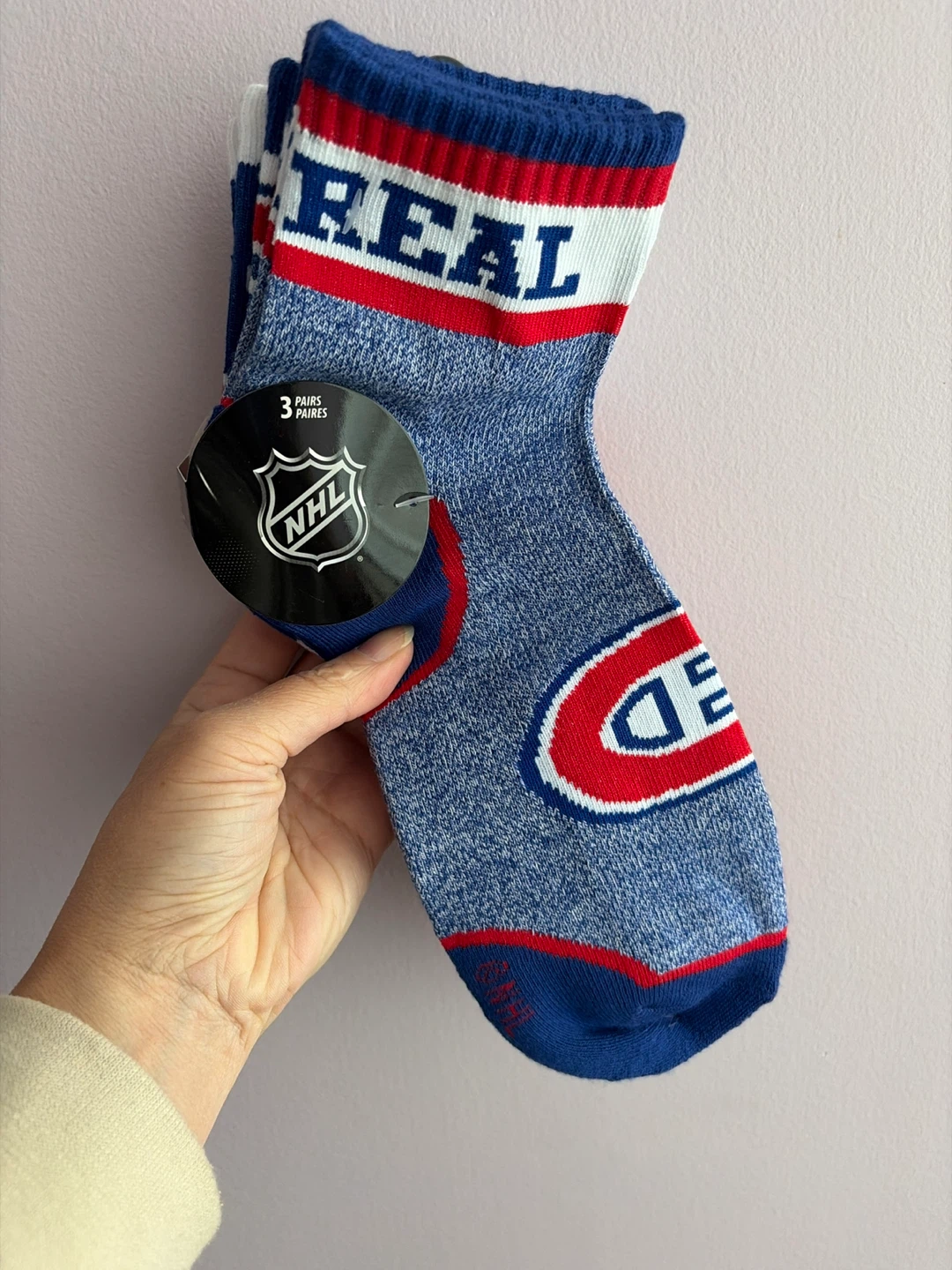 Montreal Canadiens NHL Socks - 3 Pairs