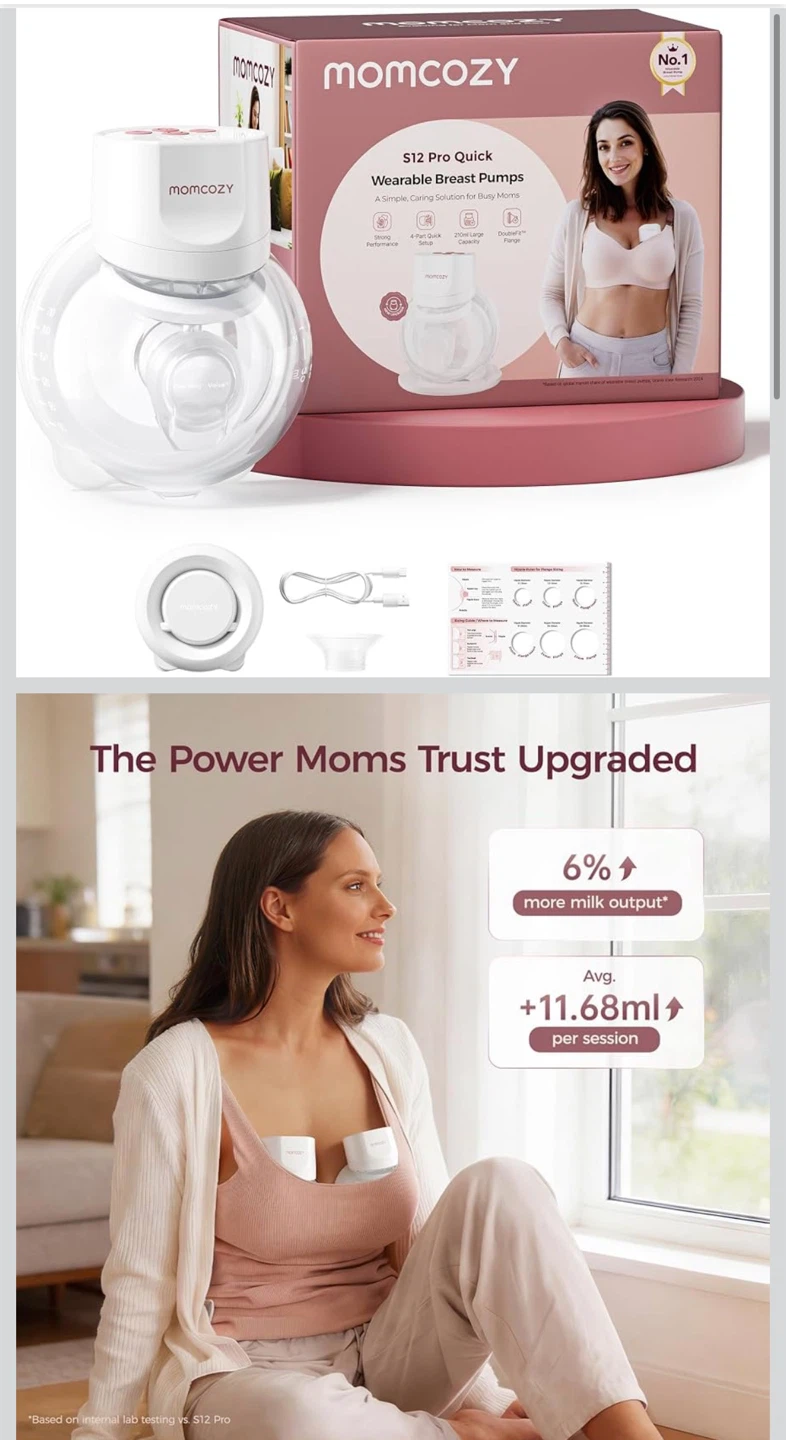 Momcozy S12 Pro Quick Wearable Breast Pump