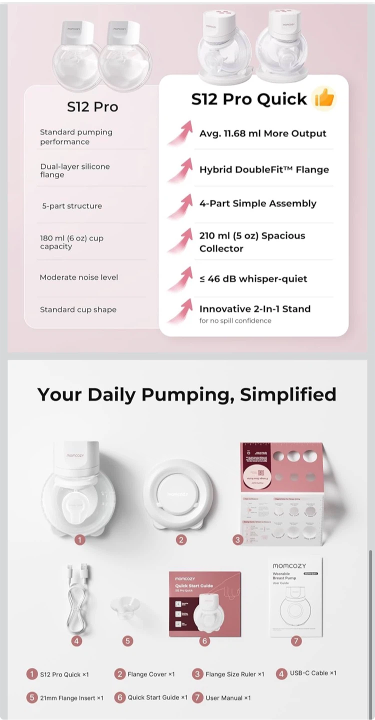 Momcozy S12 Pro Quick Wearable Breast Pump - photo 4
