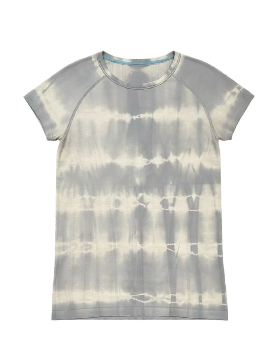 ivivva Girls 12 Grey Blue Tie Dye Short Sleeve Athletic Top