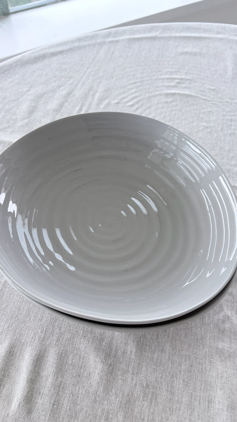 Portmeirion Sophie Conran Grey Pasta Bowls