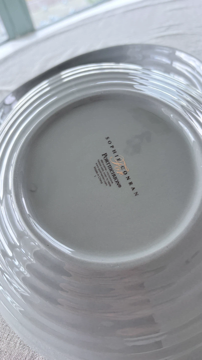 Portmeirion Sophie Conran Grey Pasta Bowls - photo 2