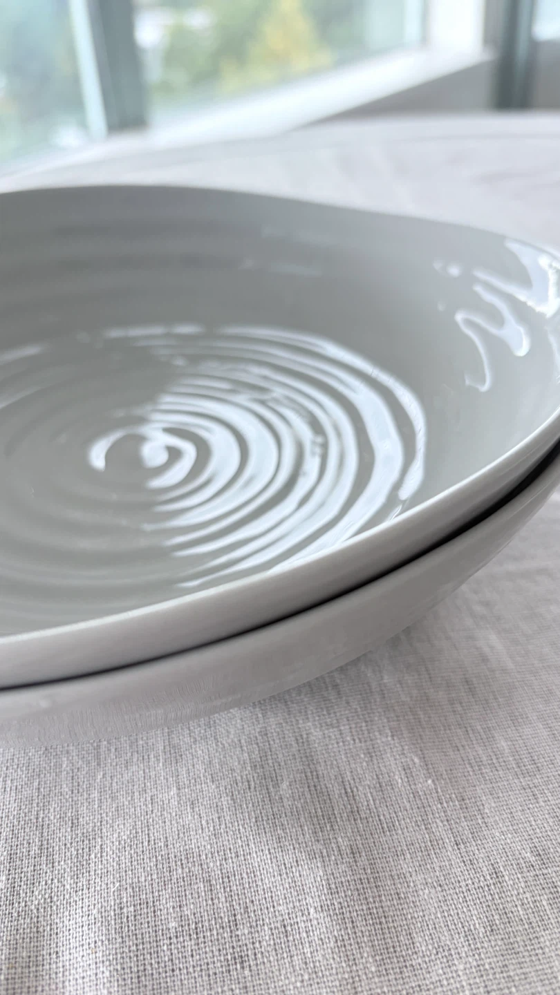 Portmeirion Sophie Conran Grey Pasta Bowls - photo 3