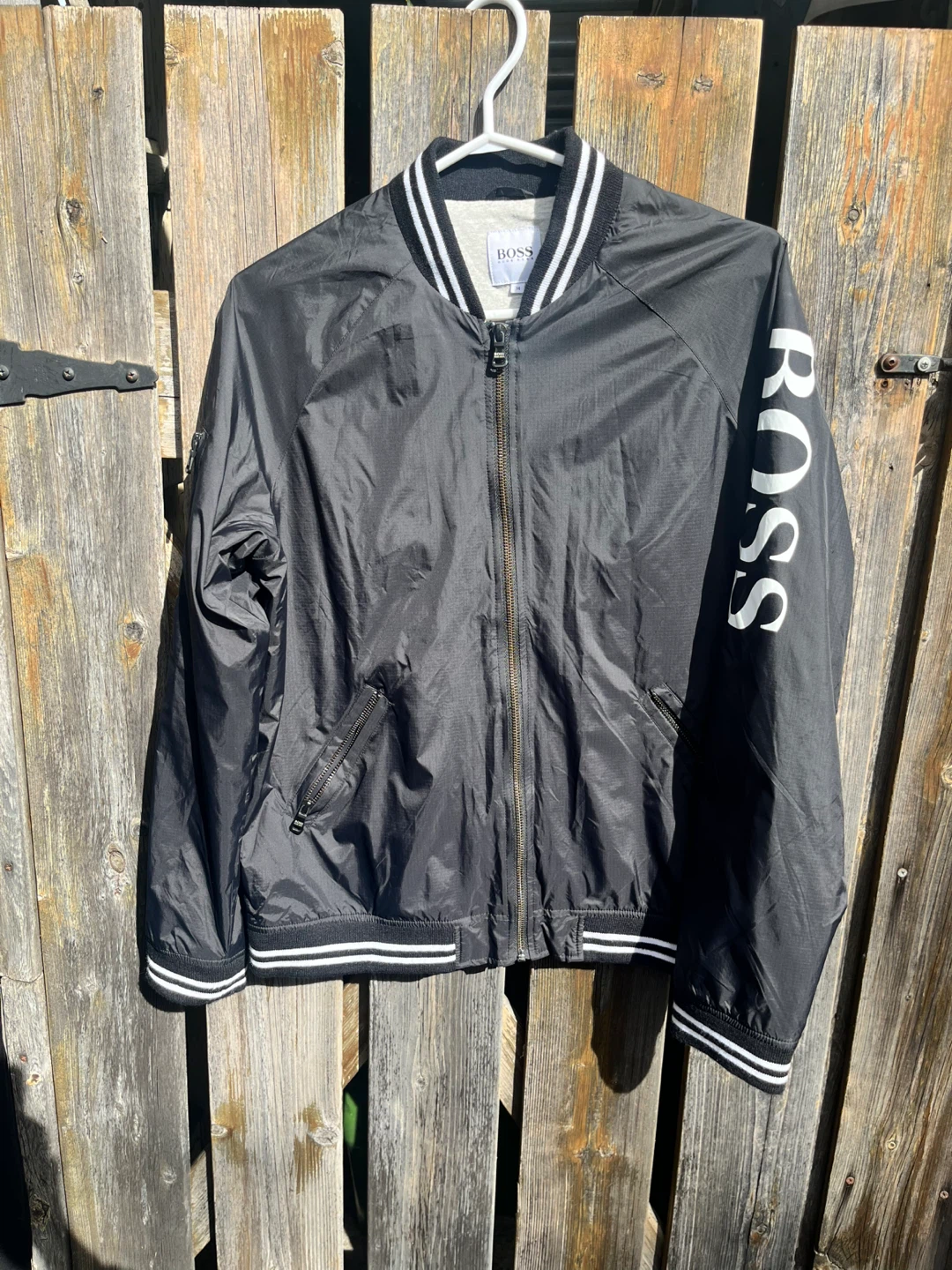 Hugo Boss Kids Black Bomber Jacket