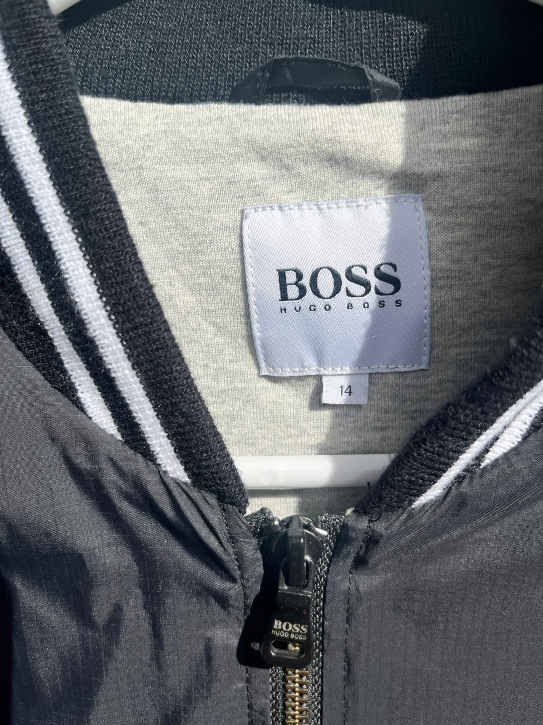 Hugo Boss Kids Black Bomber Jacket - photo 2