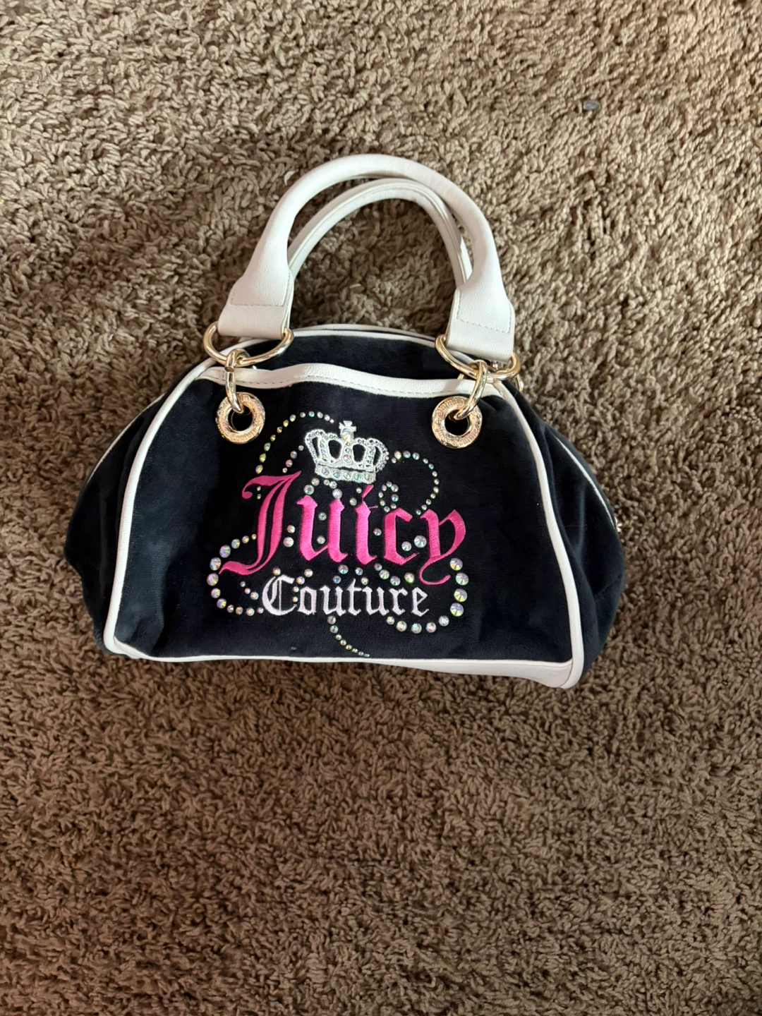 Juicy Couture Velour Handbag + Coin purse