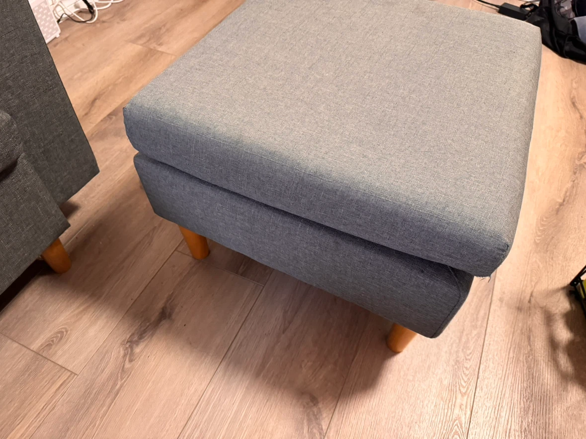 Coffee table + Grey Sofa and Matching Ottoman - photo 4