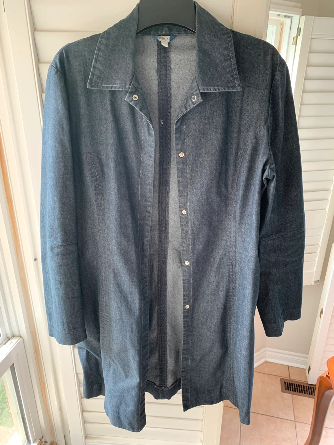 Women Long Stretch Jeans Demin-like Jacket - photo 2