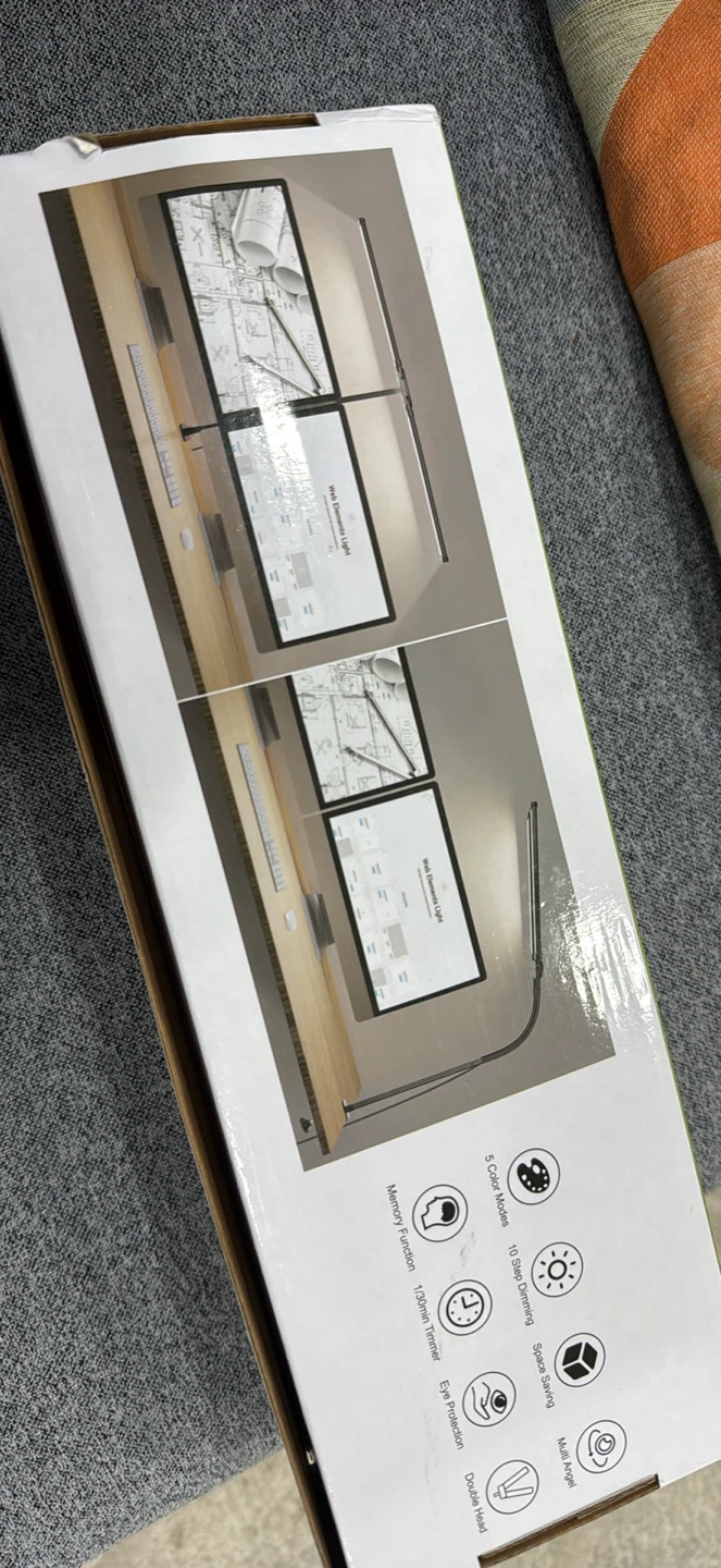 Double Head LED Desk Lamp 61*67 cm Ultra Wide