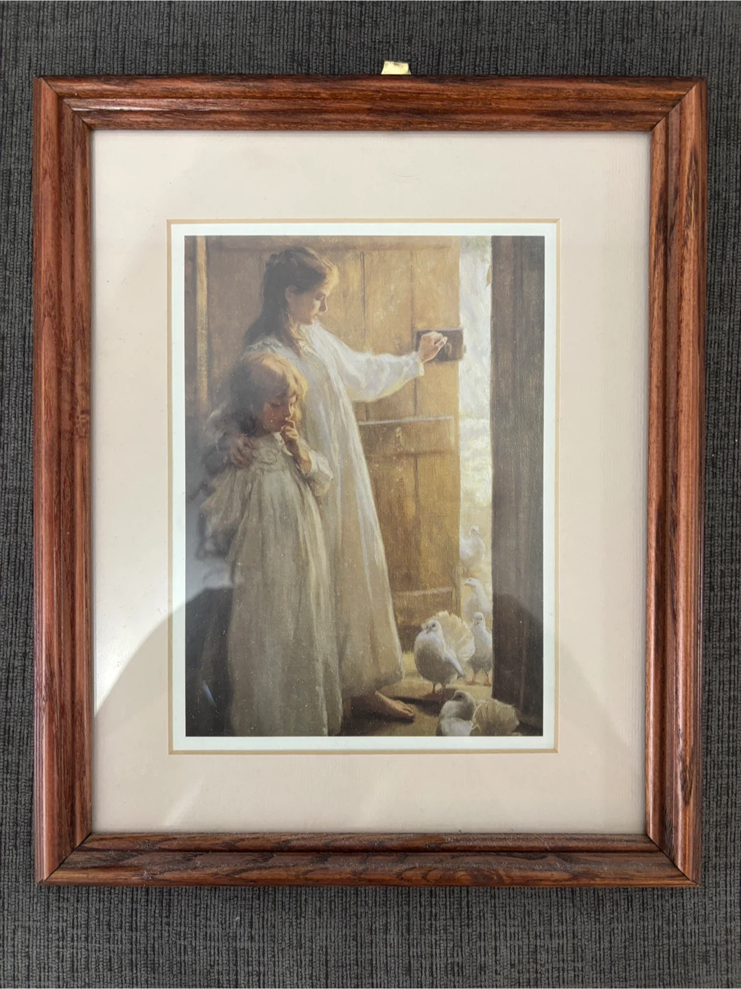 Framed Print of Women and Doves