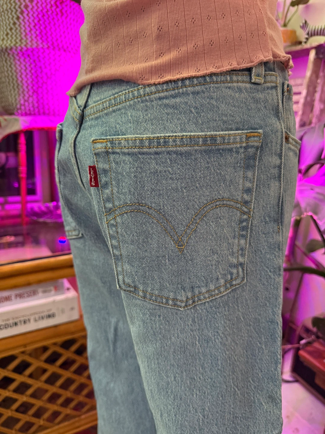 Levi's Ribcage Straight light wash denim - photo 4
