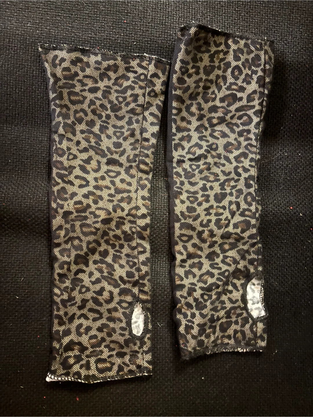 Leopard Print Fingerless Gloves