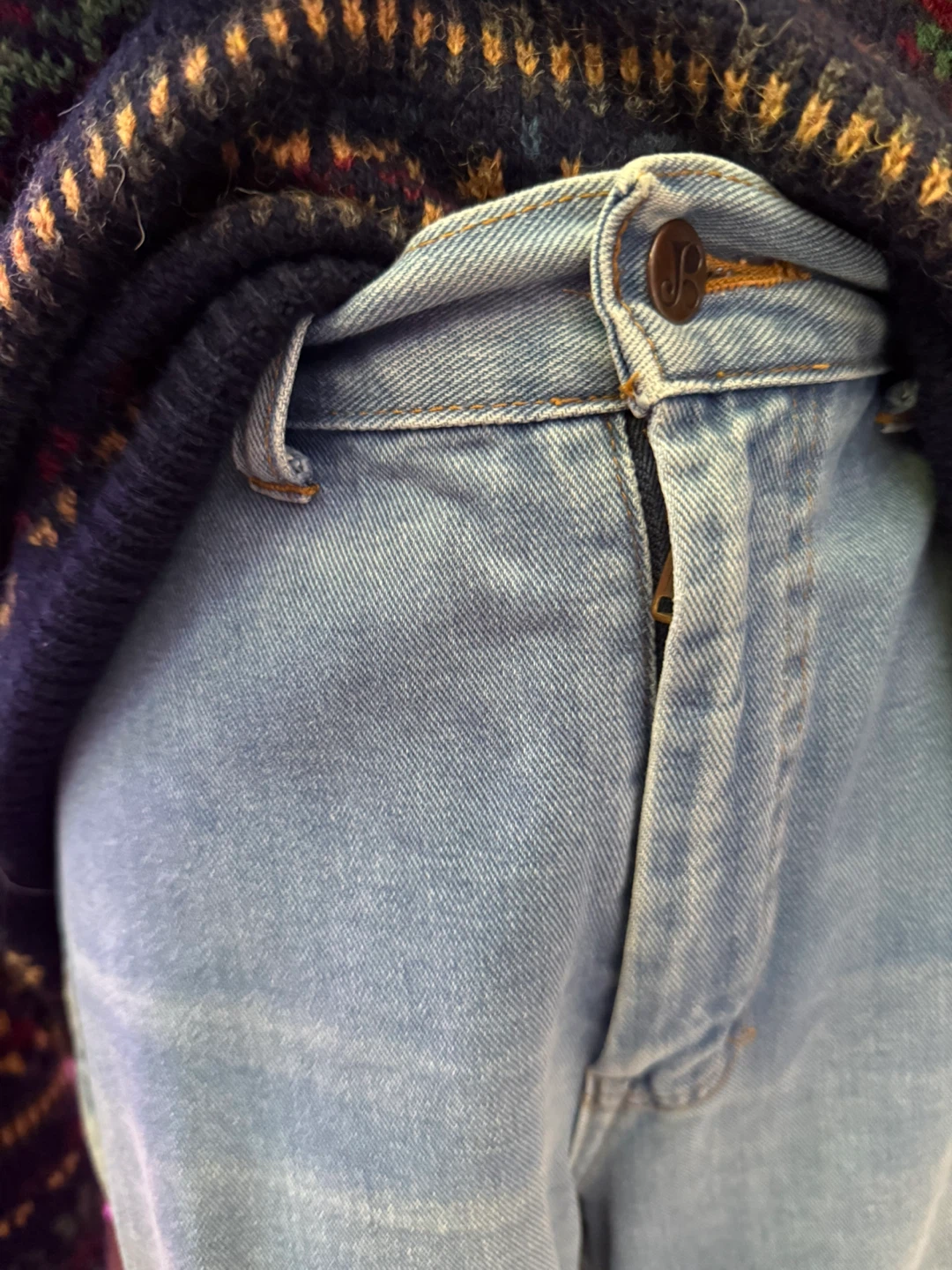 Vintage high rise flare denim - photo 3