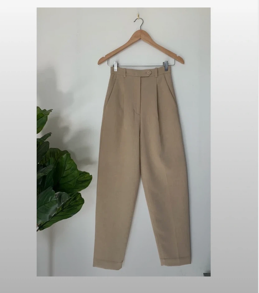 & Other Stories High Rise Pleat Front Pants
