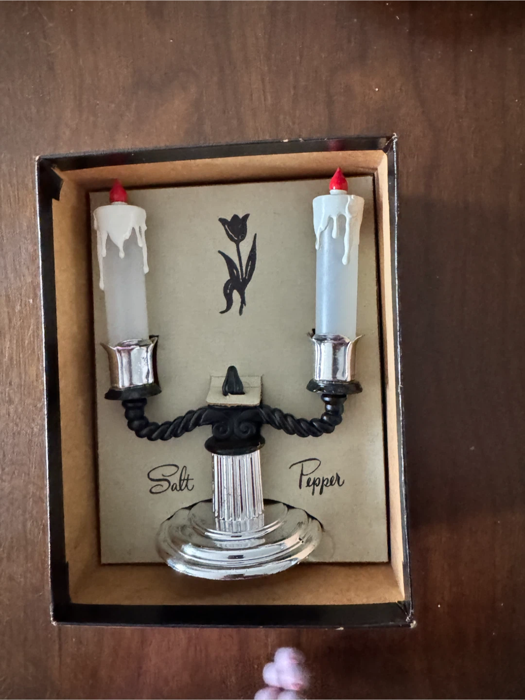 Vintage Davis Salt and Pepper Candelabra - photo 2
