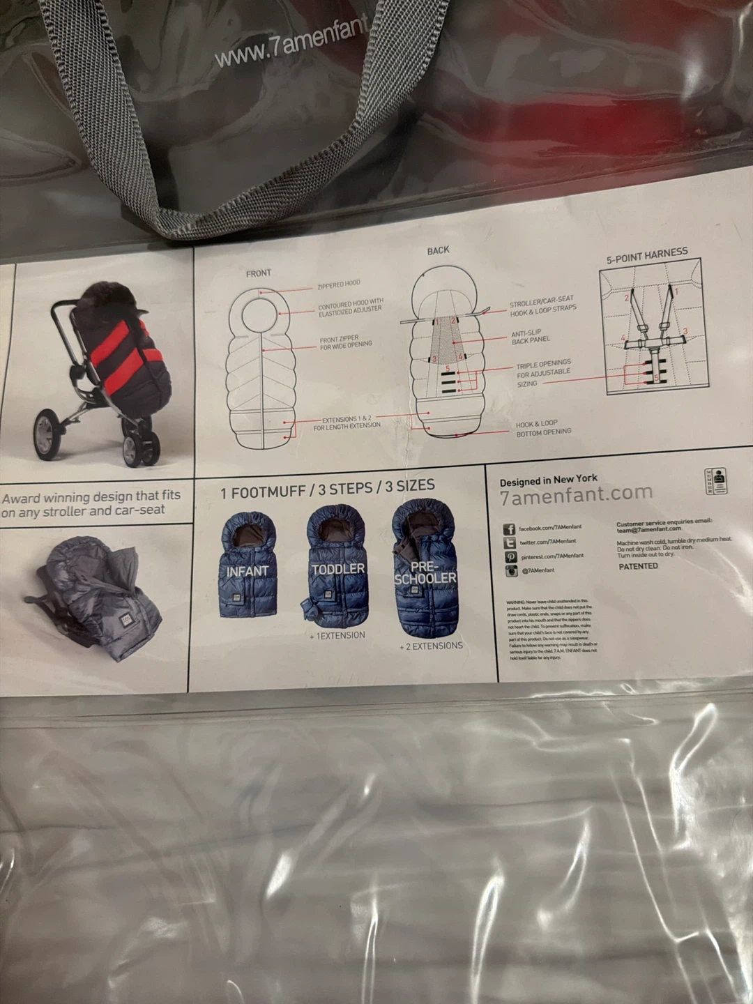 7 A.M. Enfant Blanket 212 Evolution Footmuff - photo 5