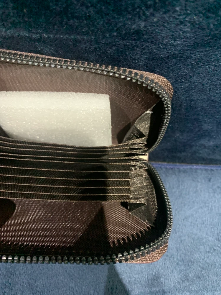 Brown Zippered Card Holder - photo 2
