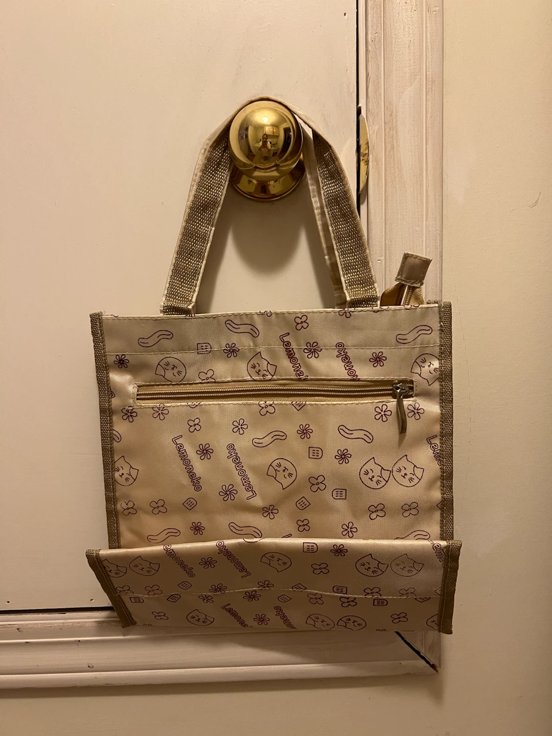 Lemoneko Cat Pattern Tote Bag - photo 2