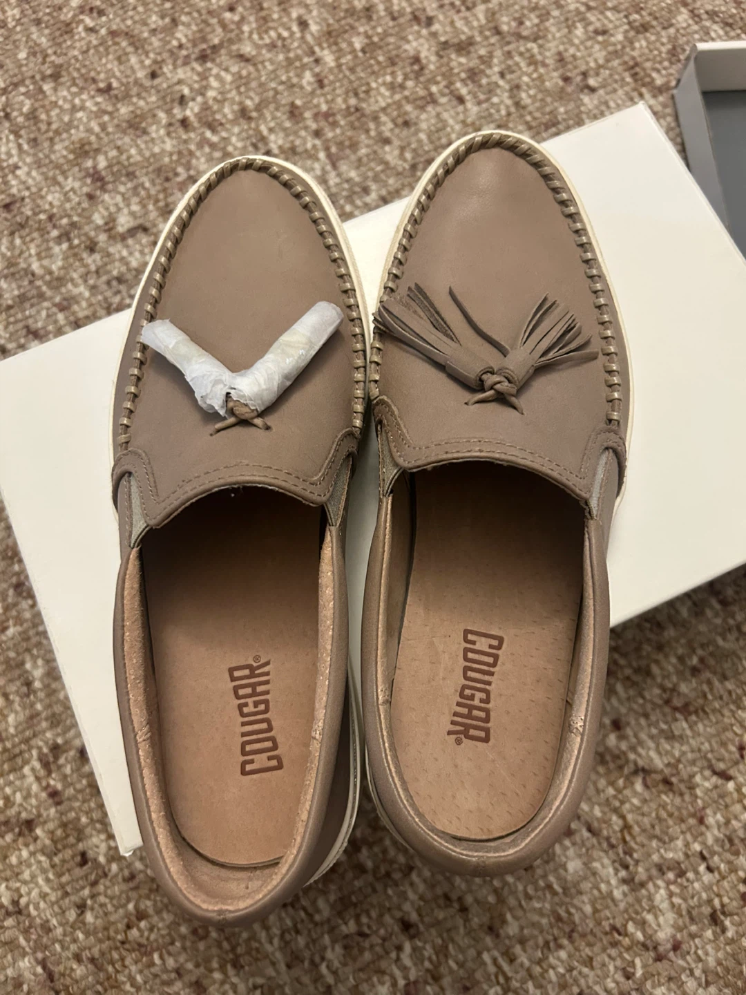 New Leather Loafers- Size 8