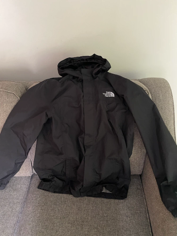 THE NORTH FACE — BLACK WATERPROOF HOODED JACKET