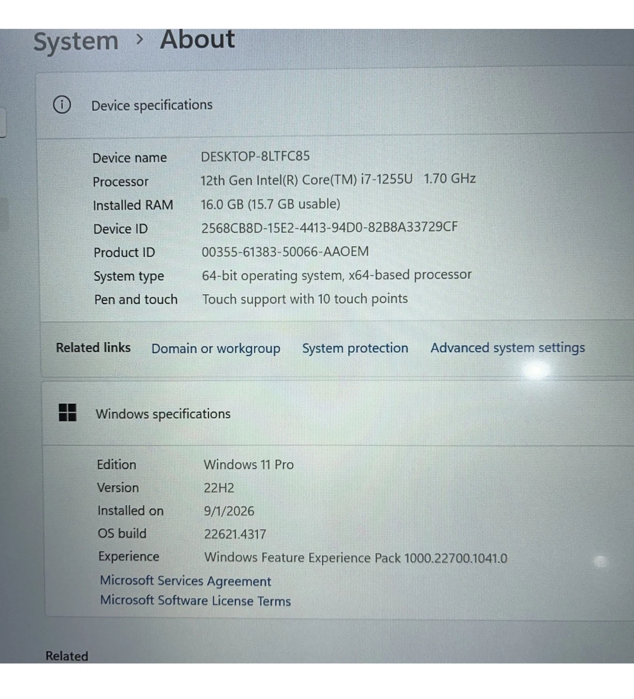 Lenovo ThinkPad T14s Intel i7 Laptop - photo 2