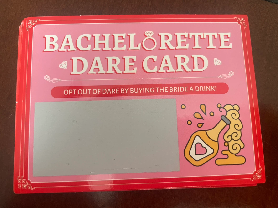 NEW! Bachelorette Dare Cards with Scratch Off Stickers