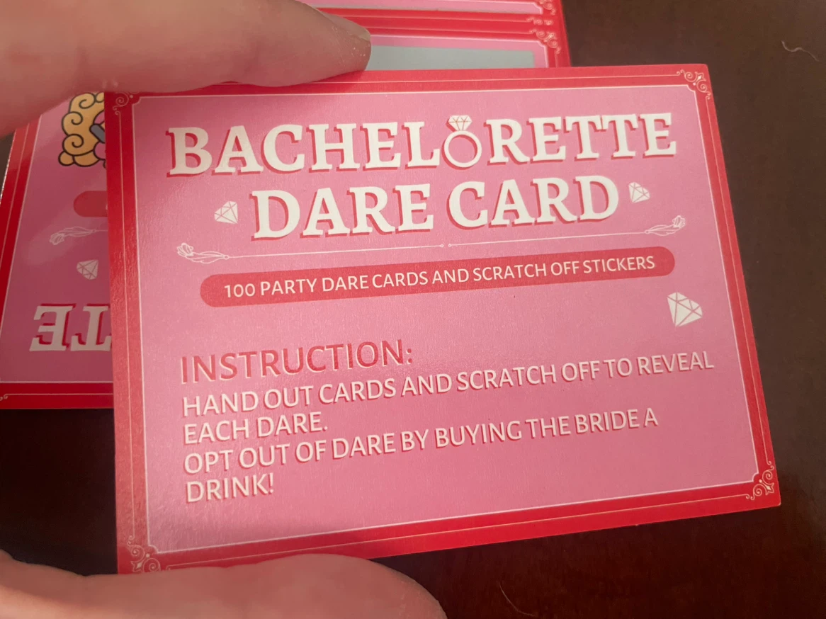 NEW! Bachelorette Dare Cards with Scratch Off Stickers - photo 2