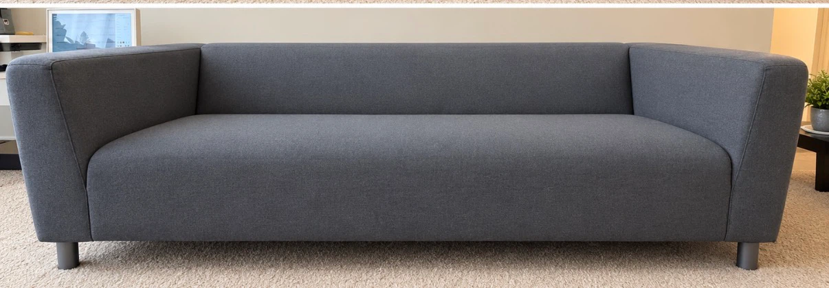 Ikea klippan love seat sofa with free pillows - photo 3