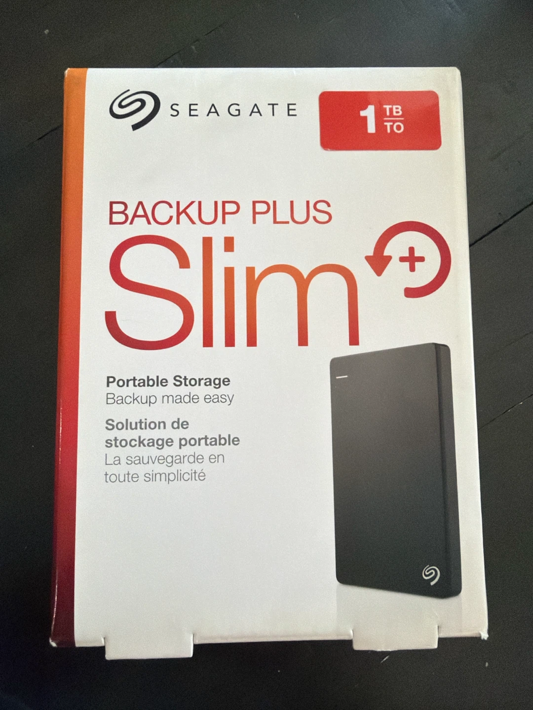 Seagate Backup Plus Slim 1TB Portable Hard Drive