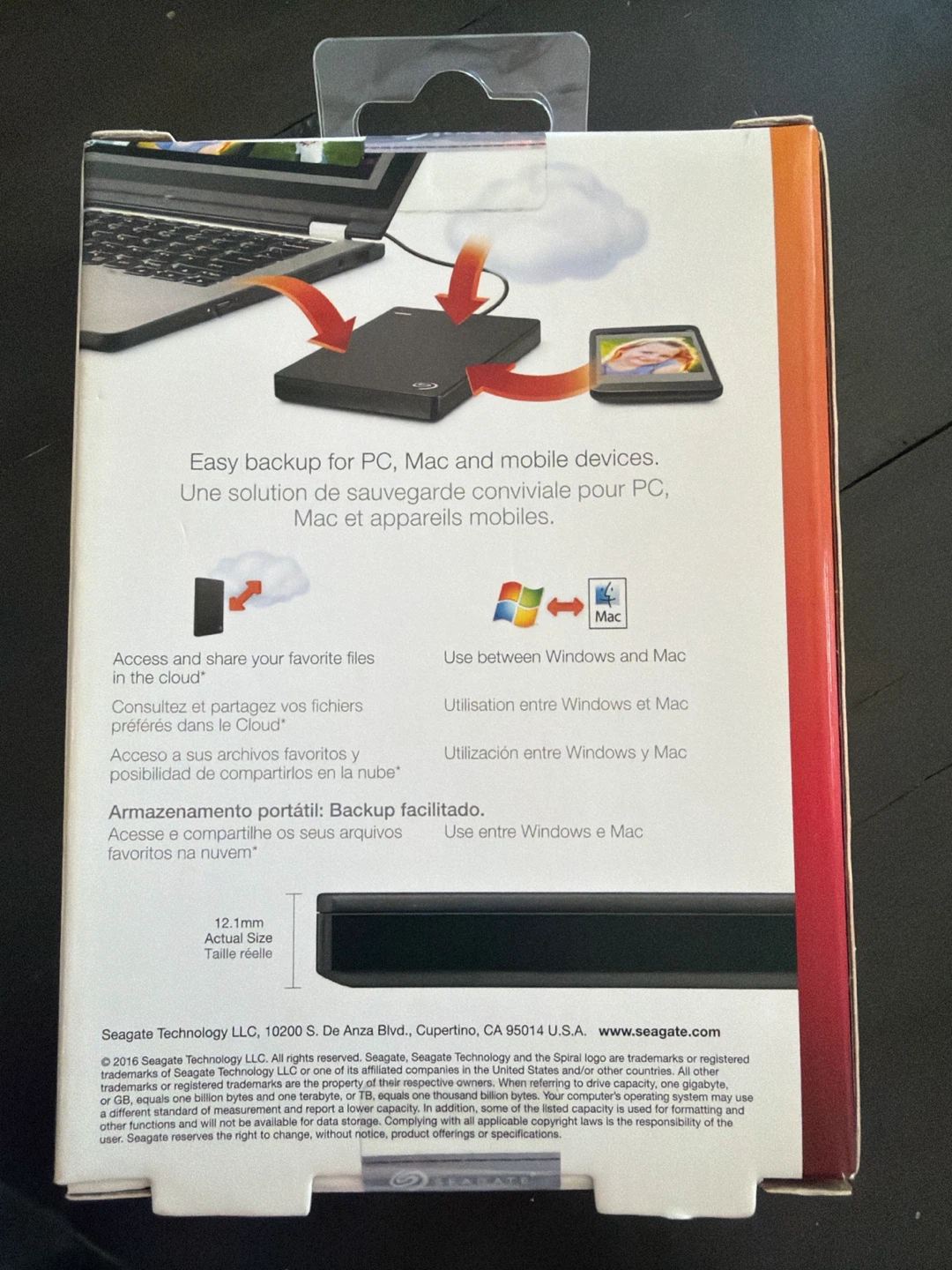 Seagate Backup Plus Slim 1TB Portable Hard Drive - photo 2