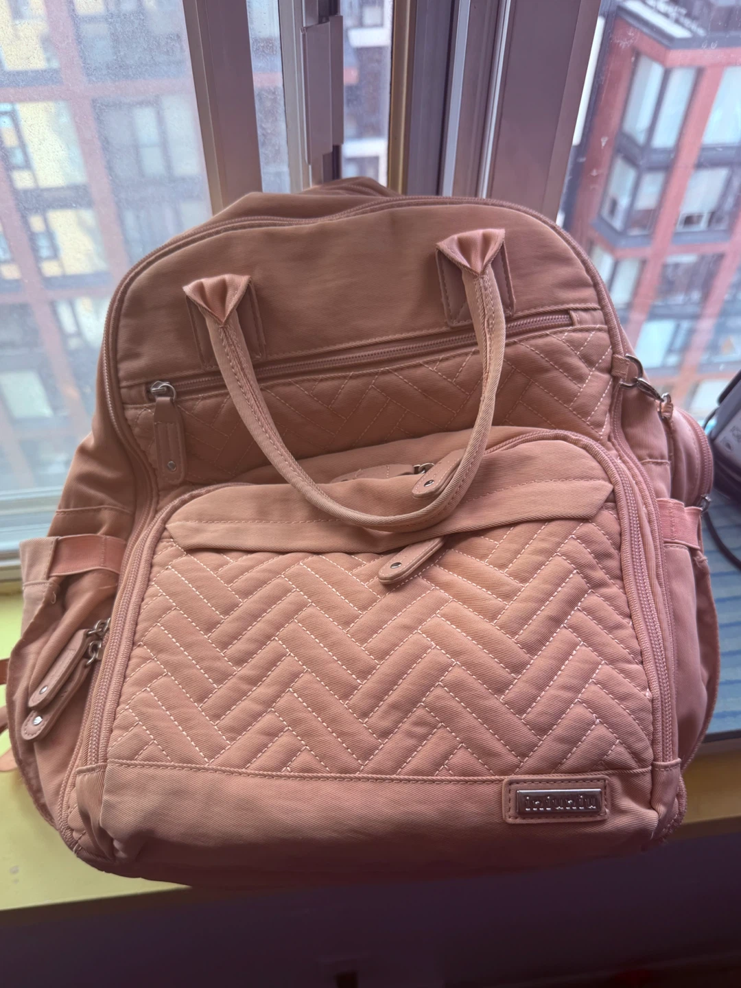 Pink / Pitch Baby Diaper Backpack