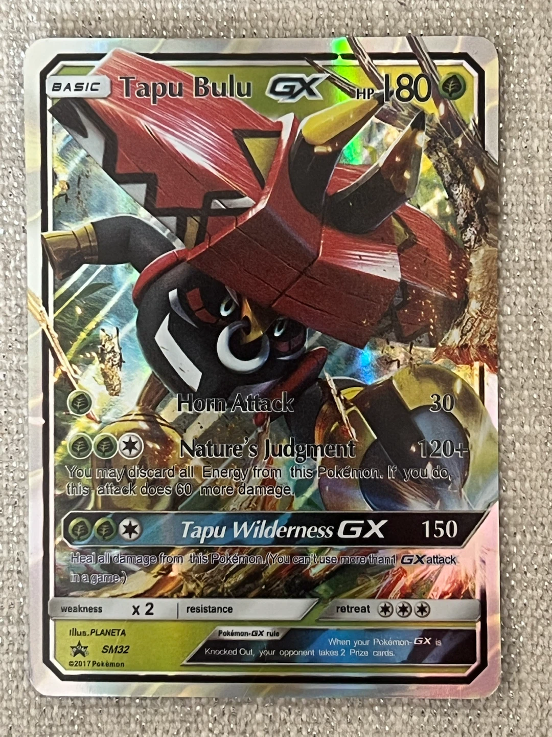 Tapu Bulu GX Pokemon Trading Card SM32 - photo 4