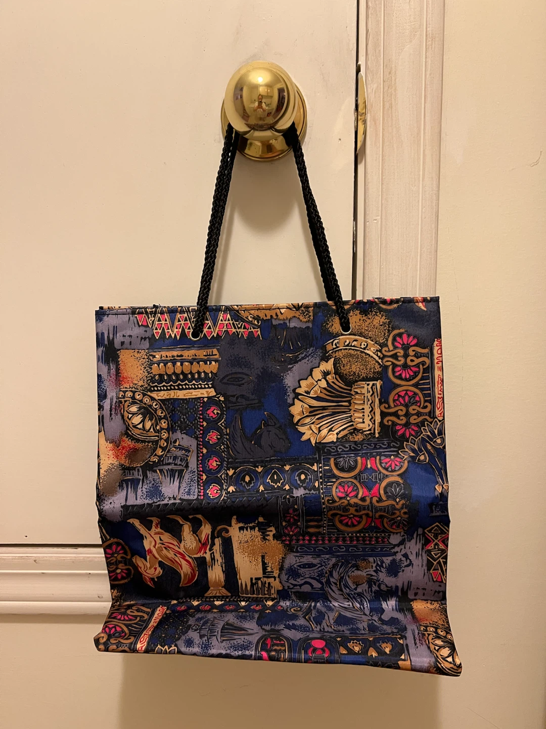 Patterned Fabric Tote Bag - photo 2