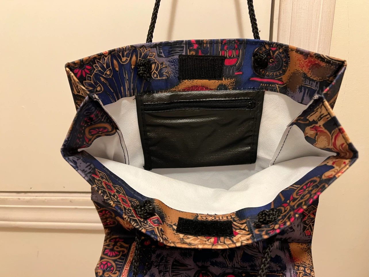 Patterned Fabric Tote Bag - photo 3