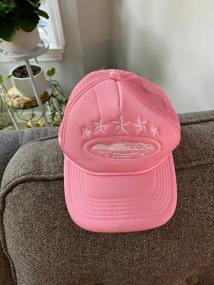 💗 Corteiz Pink 5 Starz Trucker Hat