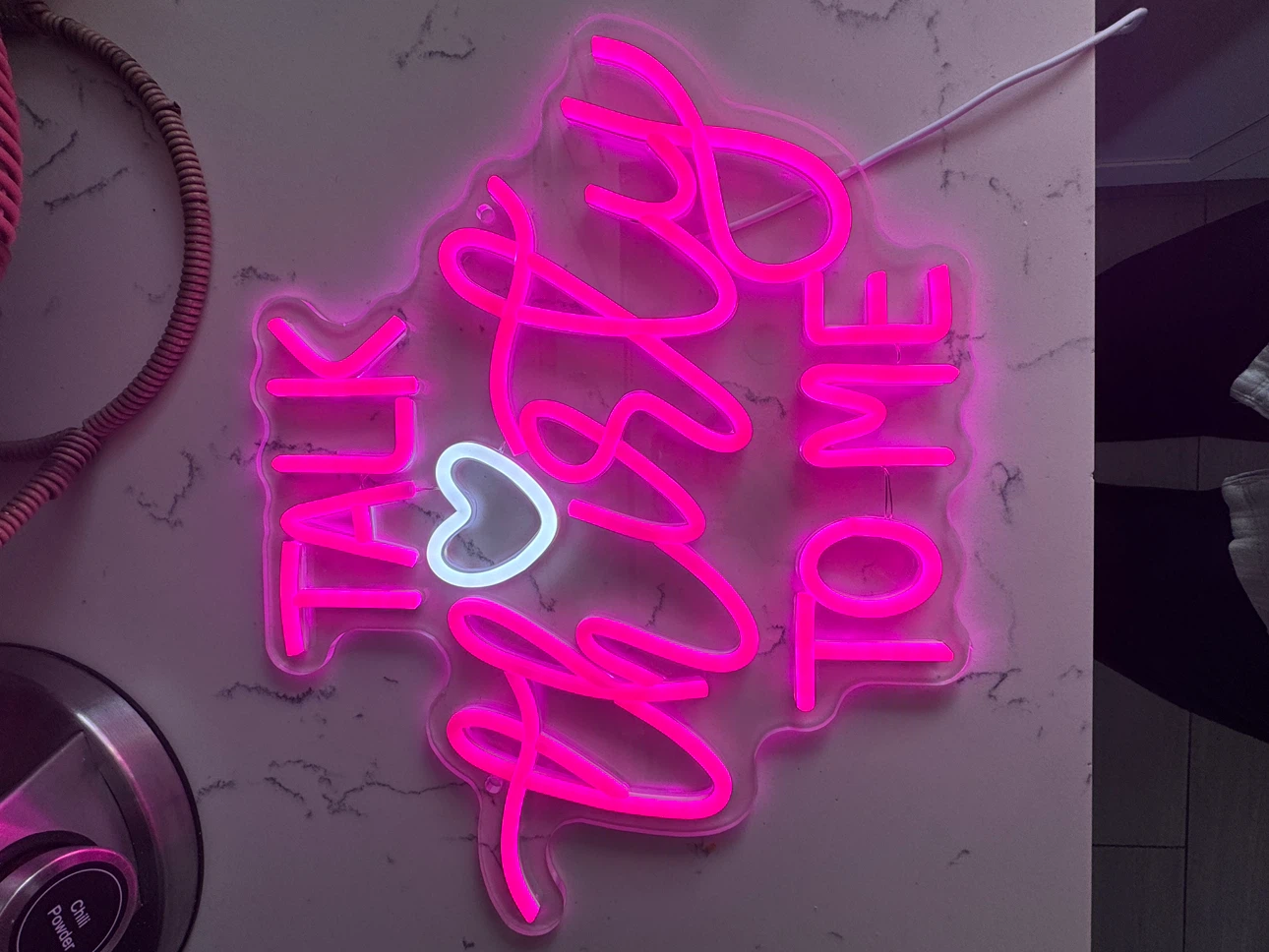 Talk Thirty To Me Neon LED Sign