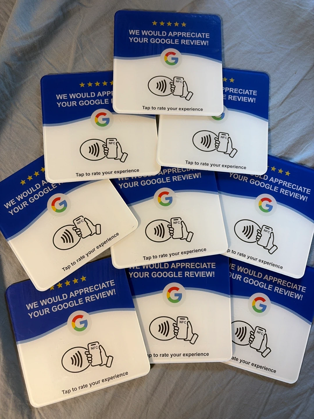 Google NFC Review Cards