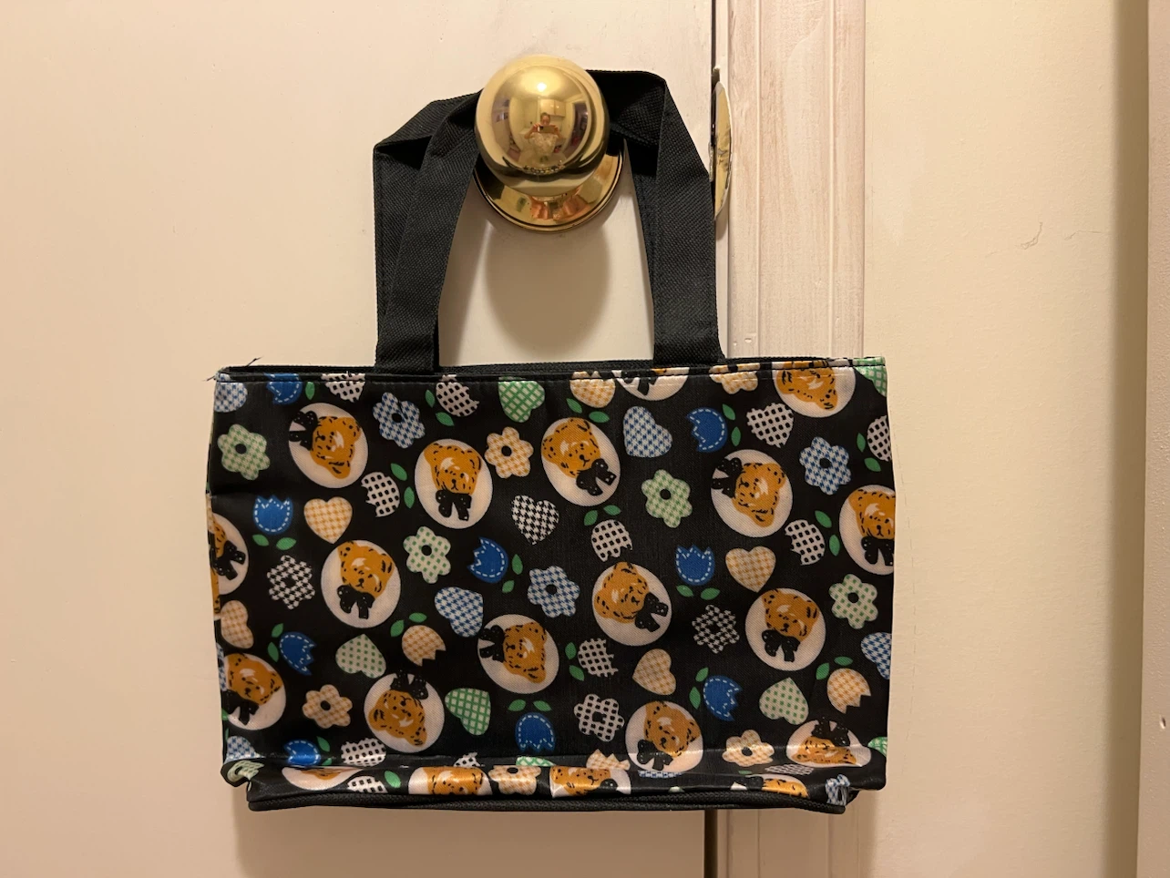 Cute Bear Pattern Mini Tote Bag - photo 2