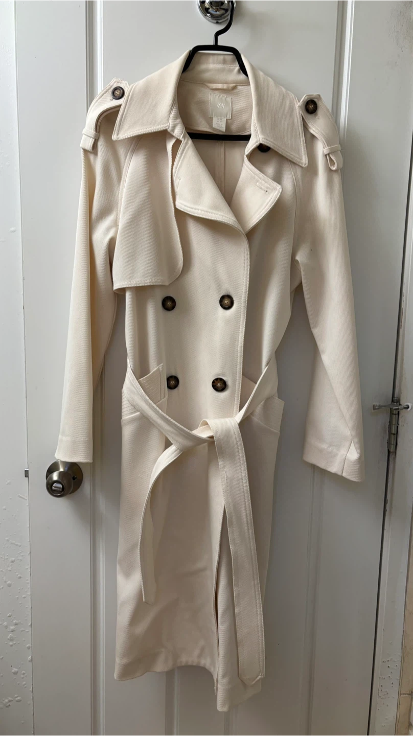 H&M Cream Trench Coat - photo 2