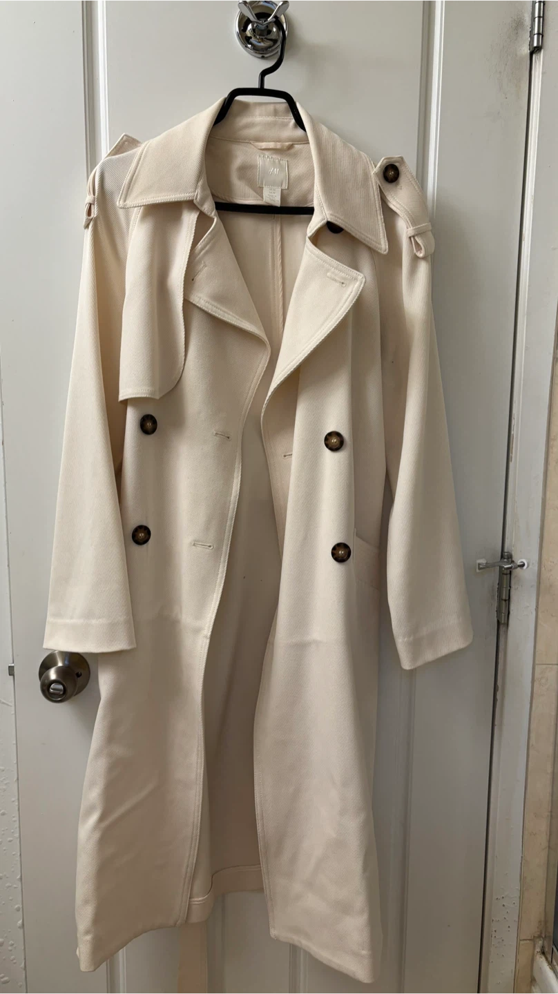 H&M Cream Trench Coat - photo 3