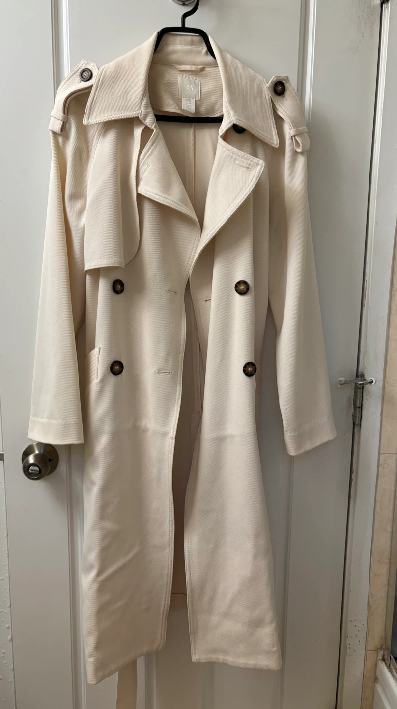 H&M Cream Trench Coat - photo 4